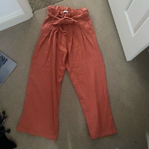 Urban outfitters orange flow pants